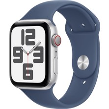 Hepta Collection Watch Se (2. ) Gps + Cellular 44 mm Gümüş Rengi Kasa Akıllı Saat Kot Rengi Kordon - S/m. Fitness Uyk