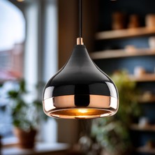 Dora Shopping Luminoso Tekli Sarkıt Aydınlatma Metal Gövde Bakır Kaplama, Ev, , Cafe, Restoran Avizeleri, E27 Duy