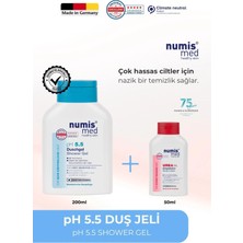 Numis Med pH 5.5 Duş Jeli 200 ml - Hassas Ciltler İçin Besleyici ve Nem Destekleyici Nazik Vücut Temizleyici