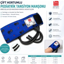 Çift Hortumlu Pediatrik Tansiyon Manşonu Çocuk Için  Hassas Ölçüm