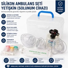 Silikon Ambu Seti Yetişkin (Solunum Cihazı) Ambulans Seti Rezervoir Bag 2000ML