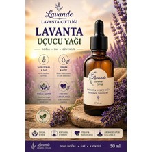 Lavande Lavanta Çiftliği Lavanta Yağı (L. İntermedia) 50ml-Cam Damlalıklı