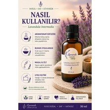 Lavande Lavanta Çiftliği Lavanta Yağı (L. İntermedia) 50ml-İçten Damlalıklı