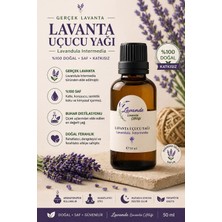 Lavande Lavanta Çiftliği Lavanta Yağı (L. İntermedia) 50ml-İçten Damlalıklı