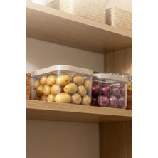 Uravas Store 2'li 12 Lt Multibox Vizon Kayar Kapaklı Saklama Kabı & Erzak Kabı & Patates Soğan Kovası