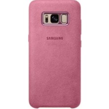 Samsung Galaxy S8 Alcantara Kılıf Pembe - EF-XG950APEGWW