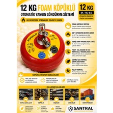 Santral 12 kg Tavan Tipi Sprinkli Köpüklü Otomatik Söndürme Sistemi 4 Yıl Garantili