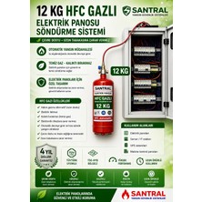 Santral 12 kg Gazlı Otomatik-Elektrik Panosu Söndürme Sistemi(10 MT TUPİNK VE FOSFORLU LEVHA-ASMA APARATI-DUBEL-VİDA DAHİL)