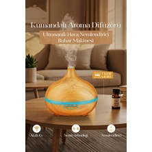 Ensiga Uzaktan Kumandalı 550ML Aroma Difüzörü Ultrasonik Hava Nemlendirici Buhar Makinesi 7 Renk LED