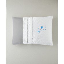 English Home Napline Pamuklu Kapitoneli Sıvı Geçirmez Yastık Kılıfı 50x70 cm Beyaz Özellikli