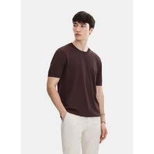Back And Bond Kahve Erkek Triko T-Shirt B35S40019