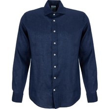 Brooks Brothers Lacivert Erkek Italyan Slim Fit Gömlek BBSS26MSH024