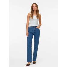 Vero Moda Mavi Kadın Denim Pantolon Vmtessa Hr Straıght Jeans LI3310 Ga
