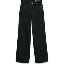 Vero Moda Siyah Kadın Geniş Fit Denim Pantolon Vmtessa Hr Wıde Jeans RA221 Ga