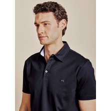 Brooks Brothers Lacivert Erkek Standart Nakışlı T-Shirt BBSS26MTS011