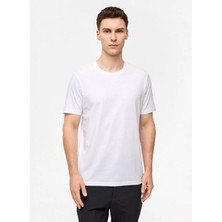 Back And Bond Beyaz Regular Fit Bisiklet Yaka Basic Tişört
