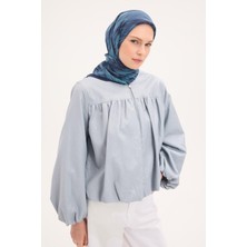 Silk Home Velora Eşarp Sulu Boya Desen Lacivert 90X90