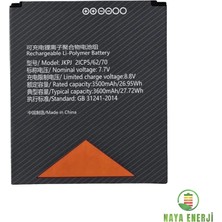 Naya Enerji Sunmi V2S / V2S Plus Uyumlu Pos Bataryası  7.7V 3500 mAh