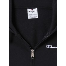 Champion 118406-KK001 Full Zip Hoodie Sweats Siyah Kadın Zip Ceket