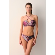 Suwen Batic Biyeli Straplez Bikini Üst