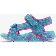 Skechers Mermaid Dreams Sandal Büyük Kız Çocuk Mavi Işıklı Sandalet 303108L Blmt