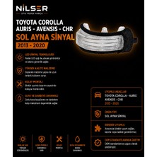 Ns Nilser Auto Parts Toyota Sinyal Ayna Dikiz Auris 2009-2011 Corolla 2010-2012 Sol