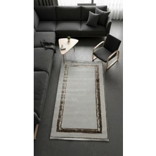 Sultan Halı Sultan Zen Çerçeveli Desen Vizon Modern Akrilik Makine Dokuma Salon Halısı - 6601