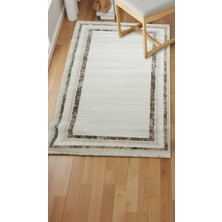 Sultan Halı Sultan Serra Bordürlü Krem Modern Akrilik Makine Dokuma Salon Halısı - 11310