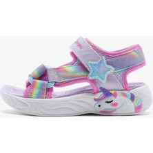 Skechers Unicorn Dreams Sandal-Dreamy Unicorns Büyük Kız Çocuk Mor Işıklı Sandalet 303107L Lvmt