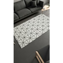 Sultan Halı Sultan Zen Piramit Desen Krem Modern Akrilik Makine Dokuma Salon Halısı - 6422