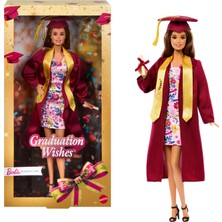 Barbıe® Mezuniyet Dilekleri™ Bebek | Bordo Cübbesi ve Püsküllü Kepiyle Koleksiyona Uygun Barbie Signature Mezuniyet Dilekleri Bebek JJX81