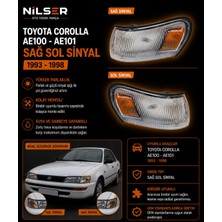 Ns Nilser Auto Parts AE100 AE101 Sinyal Sarı Çıkıntı Sağ Sol Set 1992-1998