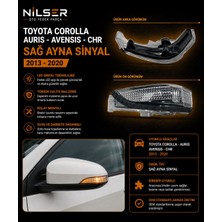 Ns Nilser Auto Parts Sinyal Sağ Yolcu Ayna Auris - Corolla - Avensis - Chr 2013-2020