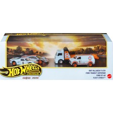 Hot Wheels® Premium Collector Le Mans Race Gulf Seti |sergilenmeye Uygun, 3 Araba ve 1 Tır JHW43