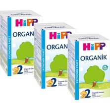 Hipp 600 gr 3'lü Organik Devam Sütü Biberon Maması 6-9 Ay İçin Sütlü Besin