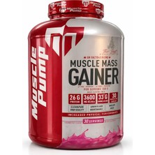Muscle Pump Muscle Mass Gainer Çilek 3000 Gr
