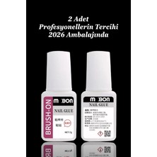 Takma Tırnak Yapıştırıcı 2 Adet 7ml - Tips Yapıştırıcı - Fırçalı Protez Tırnak Yapıştırıcı Easy Beauty