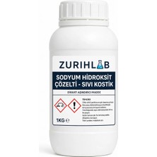 Zürih Ticaret ZURIHLAB Sodyum Hidroksit Çözelti Sıvı Kostik - Saflık : 48 % -  Cas No: 1310-73-2