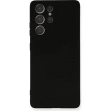 Durukar®  Samsung Galaxy S21 Ultra Kılıf Nano Içi Kadife Silikon - Siyah