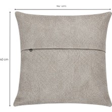 Ustaagac El Yapımı Bej Sütlü Kahve Renkli Dekoratif Kırlent Kılıfı – 40X40 cm