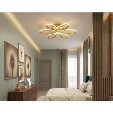 Lzy Avize Store Yonca 6’lı Eskitme Plafonyer 3 Renkli Salon Mutfak Çocuk Odası Yemek Masası ve Antre Için Modern LED