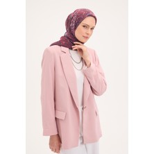 Silk Home Tencel Monare Eşarp Taş Desen Mor 90X90