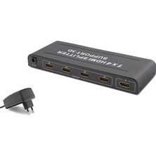 Marsilyan HDMI Splitter 4K 3D 1 In 4 Out - Siyah HDX1294