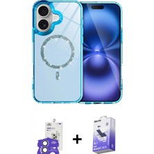 Pileli Store Pilelistore™ iPhone 17 Kılıf Kıvılcım Form Prime - Siyah Bilvis 5in1 5d Magic Hayalet Cam Ekran Koruyucu + Bilvis Titan Kamera Lens - Akyl