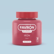 Favron Gummy IRON Demir İçeren Çiğnenebilir Form Takviye Edici Gıda
