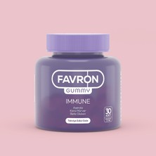Favron Immune Aserola, Kara mürver, Beta Glukan, Vitaminler ve Çinko İçeren Çiğnenebilir Form