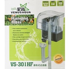 Venusaqua VS-301HF 300 lt Şelale Filtre 5 Watt Sessiz Çalışma Özelliği ile Akvaryum İçin
