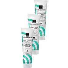 Avon Clearskin Pore Shine Gözenek ve Parlaklık Kontrolü Için Jel Temizleyici 100 ml. Üçlü Set