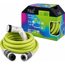Fitt Ikon Lime  Uzayan Bahçe Sulama Hortumu Tabancalı 10 Metre