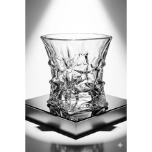 2'li Set 280ML Vintage Irlanda Tasarımı Premium Kristal Kesim Viski Bardağı